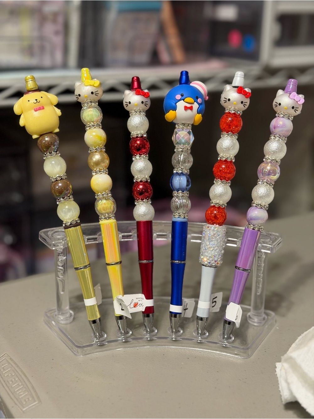 Pen-1406 Hand‑Beaded Extended Length Pen • Custom Color Options • Boutique Quali
